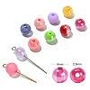 200Pcs 10 Styles Opaque Acrylic Beads MACR-CJ0001-46-2