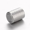 Tarnish Resistant 304 Stainless Steel Magnetic Clasps with Glue-in Ends STAS-G140-39N-3
