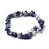 Natural Sodalite Chip Beads Stretch Bracelets BJEW-JB05765-03-1