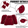 20Pcs Rectangle Velvet Drawstring Pouches TP-BBC0001-03B-01-6