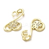 Brass Micro Pave Cubic Zirconia Pendants KK-K355-50G-2