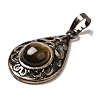 Natural Tiger Eye Pendants G-H065-02R-07-2