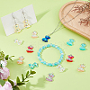  32Pcs 8 Colors Transparent Resin Pendants RESI-DC0001-47-4
