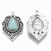 Tibetan Style Alloy Pendants PALLOY-R113-001-RS-2