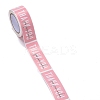 Pink Rectangle Paper Thank You Stickers LS-DIY-C042-07B-3