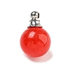 Natural & Synthetic Mixed Gemstone Perfume Bottle Pendants G-K338-22P-2