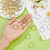 60Pcs 2 Colors Iron Split Key Rings KK-DC0004-15-3