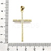 Brass Micro Pave Cubic Zirconia Pendants KK-Z100-24G-3