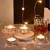8Pcs 4 Style Glass Dappen Dish/Lid Bowl Cup Crystal Dish MRMJ-GA0001-15-5