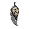 Natural Dalmatian Jasper Big Pendants G-G112-02AS-07-1