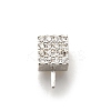 Brass Micro Pave Cubic Zirconia Peg Bails KK-K378-70S-1