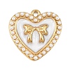 304 Stainless Steel Enamel Pendants STAS-P430-05G-1