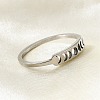 201 Stainless Steel Moon Phase Finger Ring for Women RJEW-A006-04P-1-3