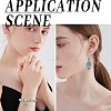 16Pcs 8 Styles Synthetic Turquoise Alloy Pendants FIND-SC0009-11-5