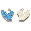 Autumn Theme Rack Plating Alloy Enamel Pendants ENAM-S122-74-3