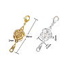10 Sets 2 Colors Zinc Alloy Magnetic Clasps PALLOY-CJ0001-139-2