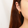 304 Stainless Steel Hoop Earring for Women UL6246-01-3
