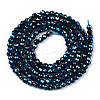 Electroplate Glass Beads Strands GLAA-H021-01A-FP16-2