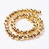 Non-magnetic Synthetic Hematite Bead Strands G-P262-25-10mm-G-2