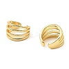 Rack Plating Brass Splite Cuff Earrings EJEW-L261-013G-2
