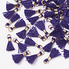 Polycotton(Polyester Cotton) Tassel Pendant Decorations FIND-S275-12G-2