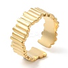 304 Stainless Steel Twist Open Cuff Ring for Women RJEW-I098-19G-1