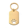 304 Stainless Steel Keychains STAS-H481-02G-1