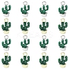 16Pcs 2 Colors Alloy Enamel Cactus Charms ENAM-CJ0007-47-1