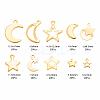 200Pcs 10 Style 304 Stainless Steel Charms STAS-LS0001-40-3