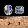 AB Color Plated Glass Beads GLAA-F108-12B-15-3
