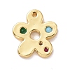 Eco-friendly Brass Micro Pave Cubic Zirconia Pendants X-KK-D079-10G-2