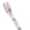 Pink Rectangle Paper Thank You Stickers DIY-C042-07C-3
