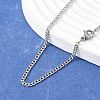 Tarnish Resistant Classic Plain 304 Stainless Steel Mens Womens Curb Link Chain Necklaces STAS-O037-114P-1