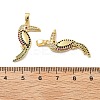 Brass Micro Pave Cubic Zirconia Pendants KK-M325-17B-G-3