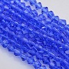 Faceted Bicone Glass Beads Strands LS-EGLA-P017-3mm-10-1