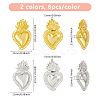 16Pcs 2 Colors Alloy Pendants FIND-DC0006-50-2