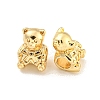Rack Plating Alloy European Beads FIND-B034-36G-2