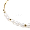 Adjustable 304 Stainless Steel Cable Chains & Natural Cultured Freshwater Pearl Slider Bracelets BJEW-JB12713-3