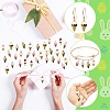 40Pcs 8 Styles Alloy Pendants ENAM-CJ0003-40-8