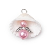 Natural Shell Pendants PALLOY-JF02646-2