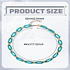 1Pc Acrylic Oval Link Chain Necklaces for Women NJEW-LP0002-96A-2