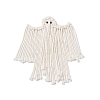 Woven Macrame Cotton Ghost Pendant Decorations HJEW-JM03750-3