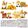 Autumn Theme Farm Gnome Carbon Steel Cutting Dies Stencils DIY-WH0309-2220-1