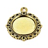 Zinc Alloy Pendant Settings for Cabochon & Rhinestone KHDZ-PALLOY-A15290-AG-1