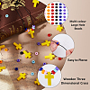 DIY Cross & Rondelle Wood & Acrylic Bracelets Making Kits DIY-FH0007-59-4