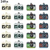 24Pcs 4 Colors Alloy Enamel Pendants ENAM-YW0009-89-1