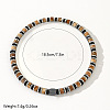 Natural Picture Jasper & Synthetic Non-magnetic Hematite Beads Stretch Bracelets for Men NY6374-3