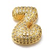 Brass with Cubic Zirconia Pendants KK-Q818-02Z-G-1