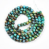 Baking Paint Glass Beads Strands DGLA-N003-8mm-B08-3