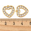 Brass Clear Cubic Zirconia Pendants KK-N254-32G-3